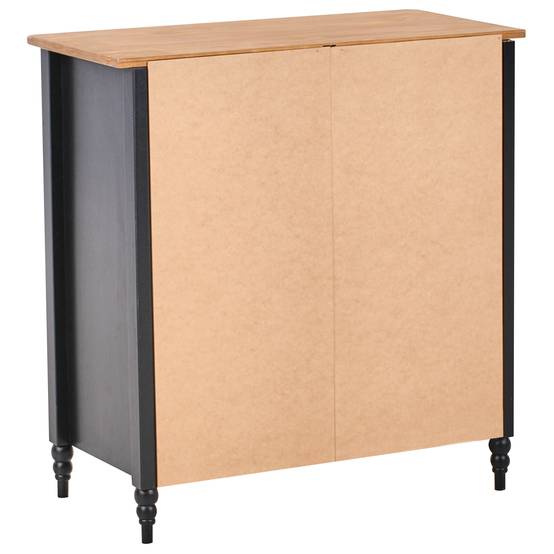 Beliani - Commode Bois de pin Noir SHILLINGTON - 79x40x83- Beliani - Image 6