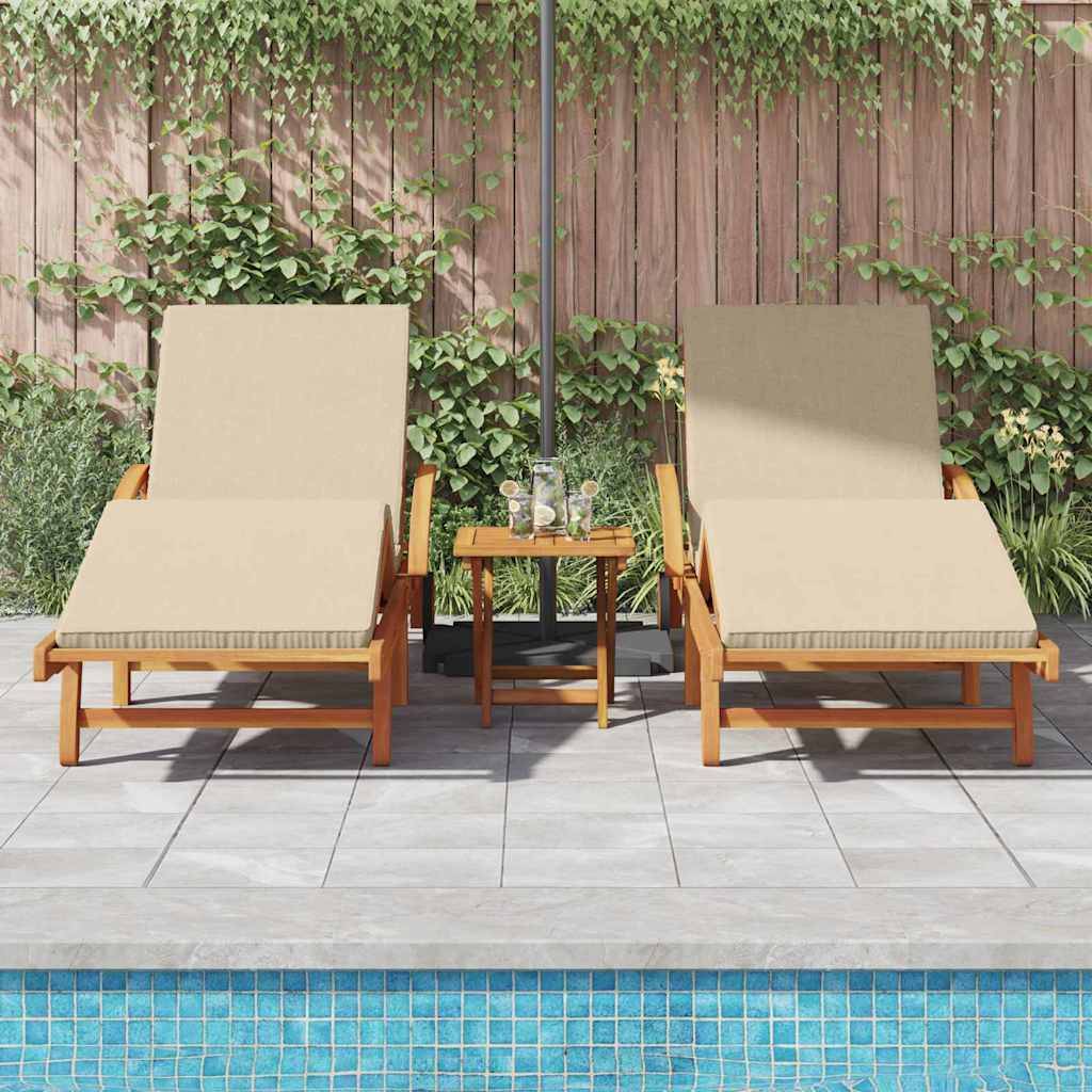 PANGIVO - Transat bois acacia massif beige 200 x 67 x 84 cm, Poids :51.6kg - PANGIVO - Image 3