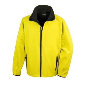 Veste Softshell Homme Result Core Printable Jaune S