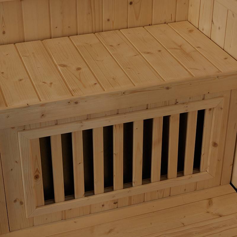 Combi Sauna Infrarouge Douche Hammam Boreal® IR-H 180D BLACK - Droite - Image 6