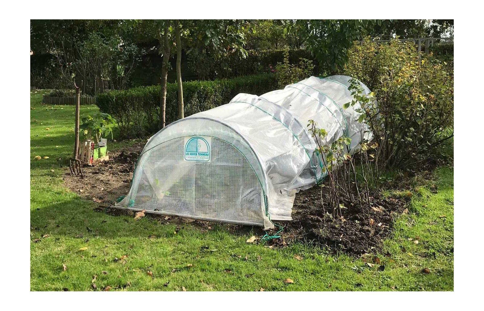 Serre de jardin tunnel de forçage 10m de long - serre à semis - LES SERRES TONNEAU - Image 10