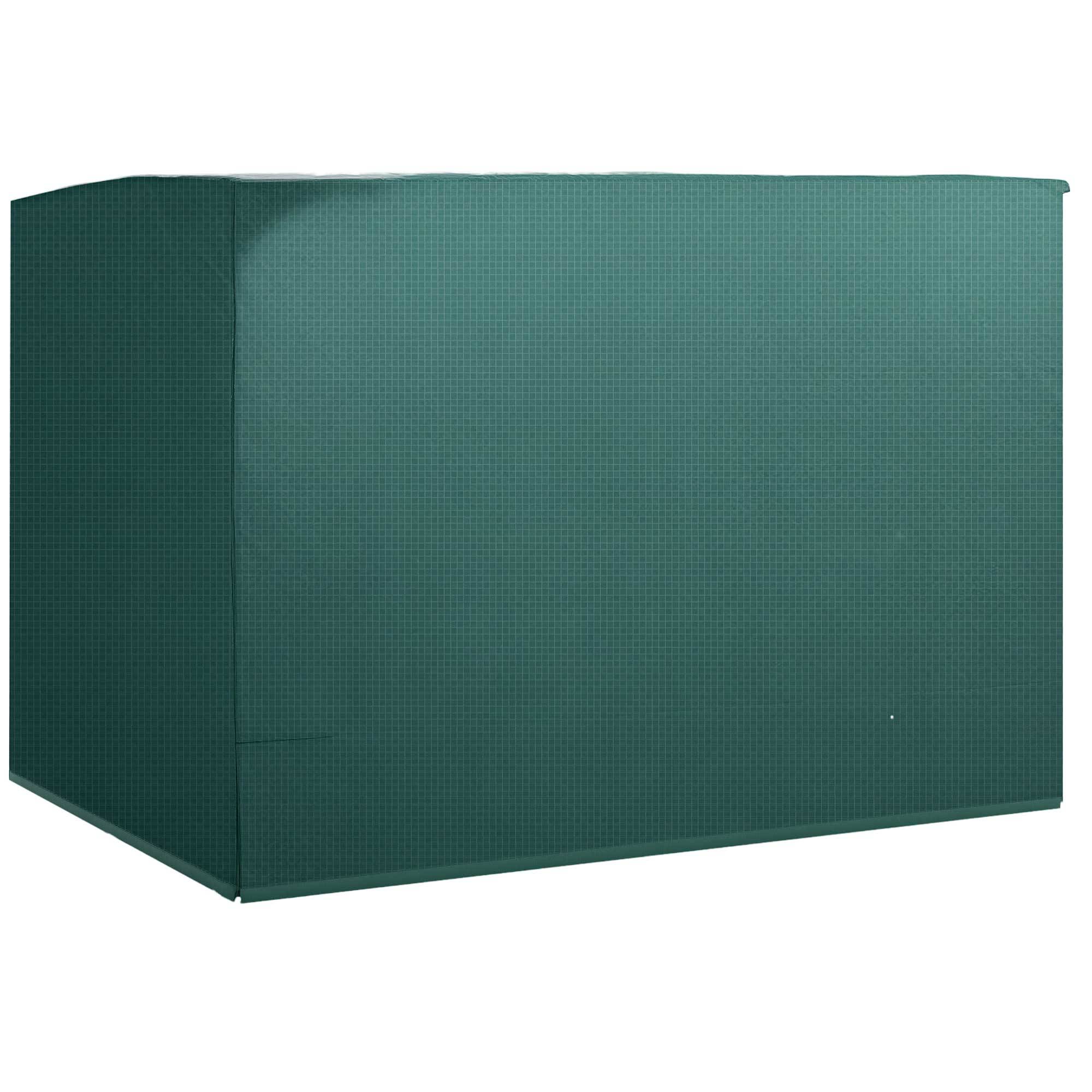 Housse de Balancelle 3 Places Polyéthylène Jardin Imperméable Anti-UV Vert Foncé 215x155cm - ComfortXL Outdoor Living - Image 1