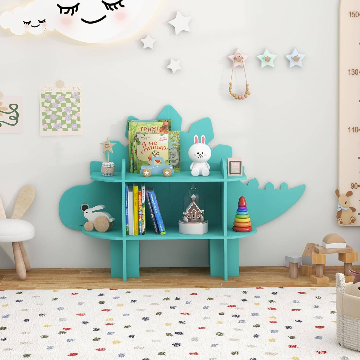 Meuble De Rangement Pour Enfant, Thème Océan, Étagère De Rangement Pour Jouets Et Livres - Petit
