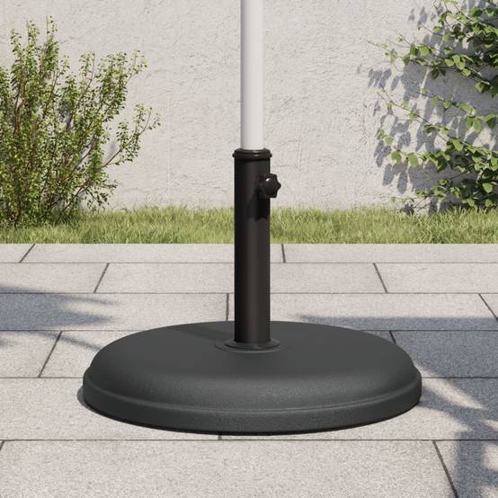 Base de parasol - accessoire parasol pour mâts Ø32/35/38 mm 15 kg rond - MEUBLE PRO-JU5557 - Image 2