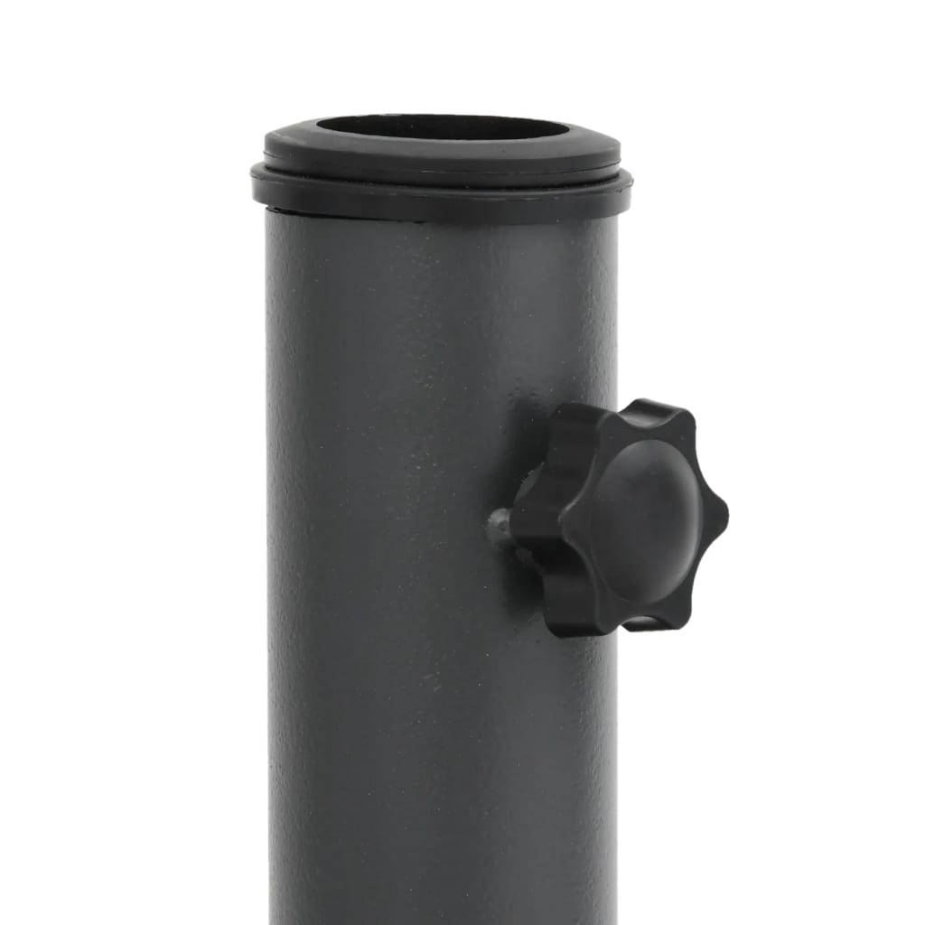 Base de parasol - accessoire parasol pour mâts Ø32/35/38 mm 15 kg rond - MEUBLE PRO-JU5557 - Image 8