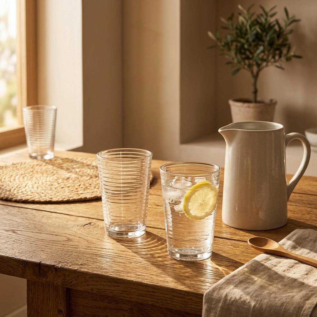 Lot de 6 Verres Design "Viteau" 20cl Transparent - Image 3