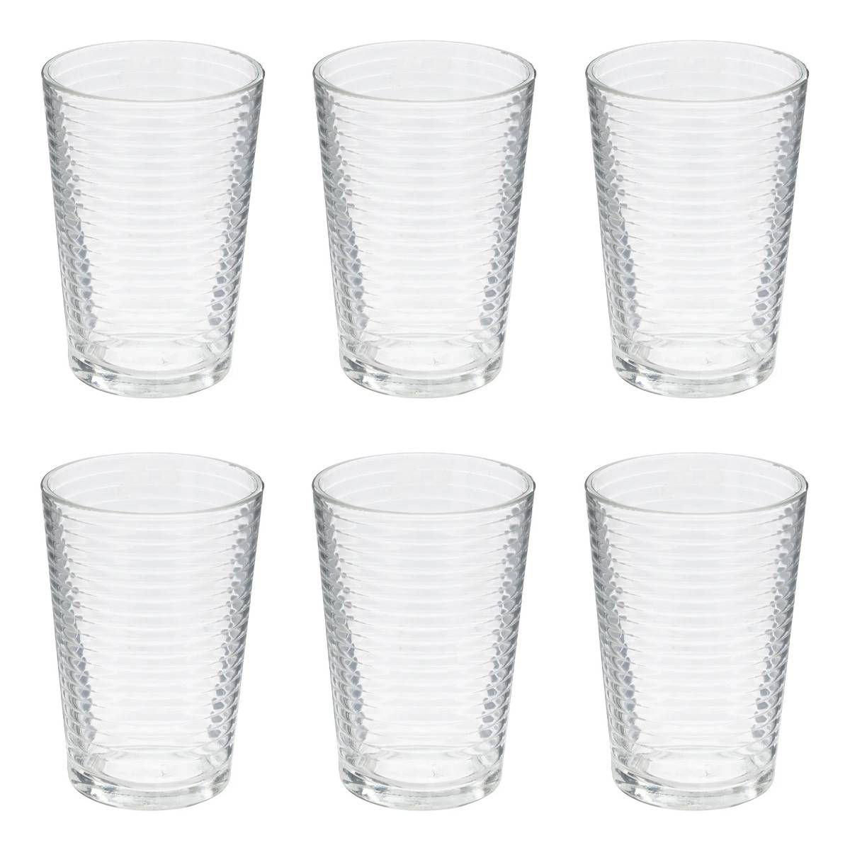 Lot de 6 Gobelets en Verre "Viteau" 20cl Transparent - Image 1