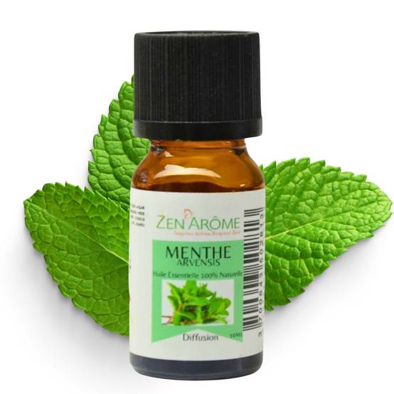 Huile Essentielle de Menthe Arvensis – 100% Pure et Naturelle - Diffusion Aromathérapie – 10ml – Conditionné en France - Zen'Arôme - Image 2