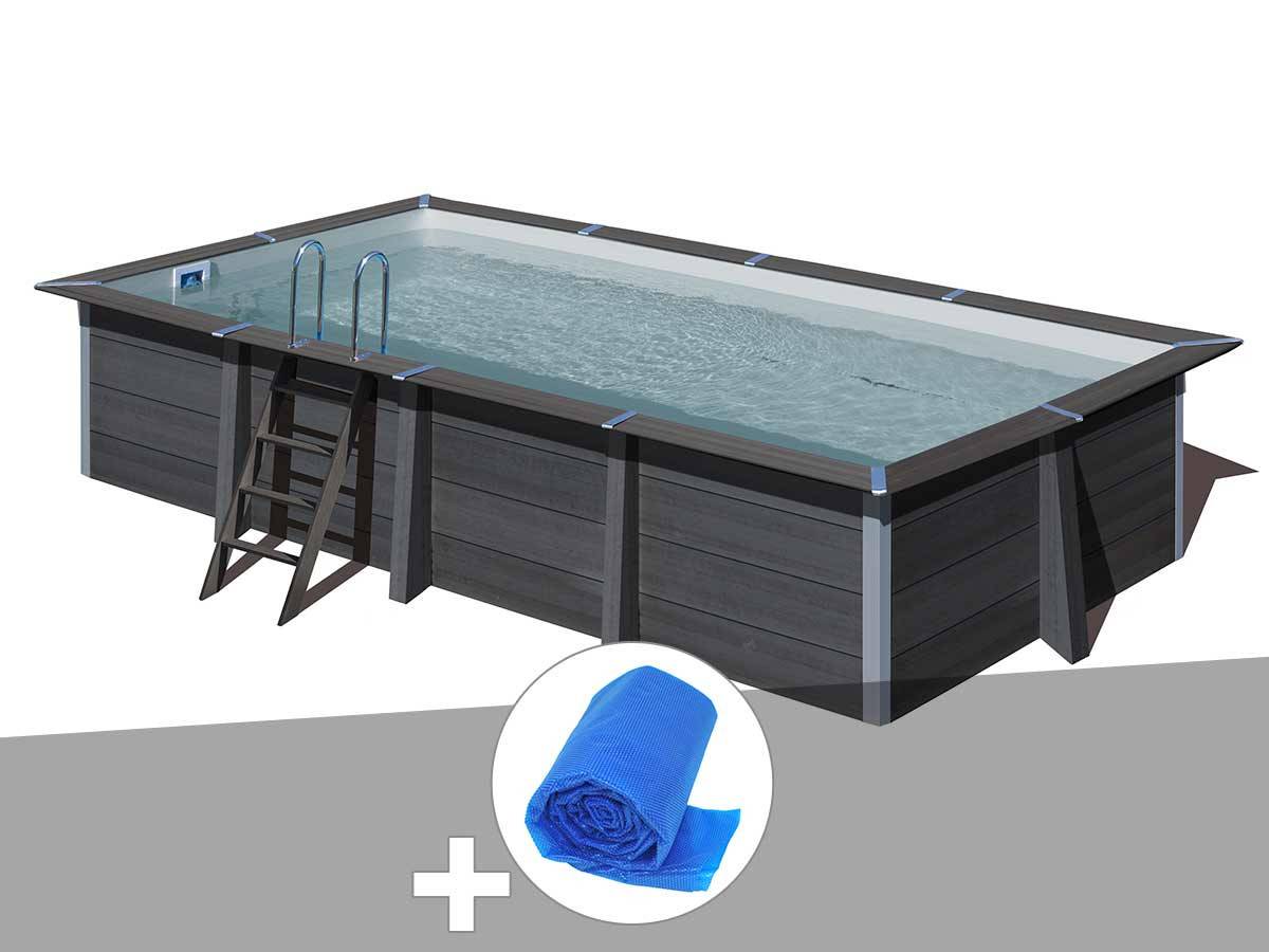 Gré - Kit piscine composite Gré Avant-Garde carrée 5,95 x 3,15 x 1,26 m + Bâche à bulles - Image 2