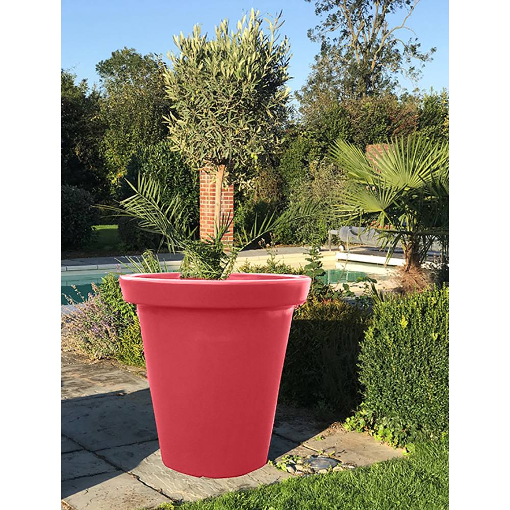 Pot de fleurs rond xxl delight 200l - lot de 2 - plast'up rotomoulage - Image 3