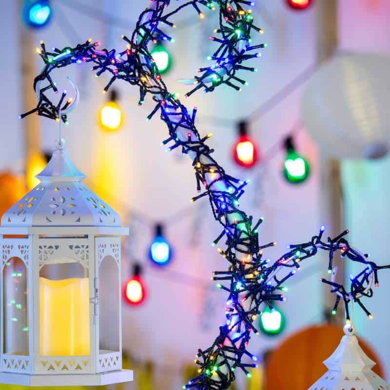 Lotti - Guirlande lumineuse multicolore 12,8M 320 LED 8 modes câble vert 31V IP44 Lotti - Image 5