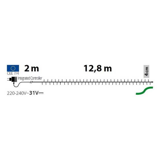 Lotti - Guirlande lumineuse multicolore 12,8M 320 LED 8 modes câble vert 31V IP44 Lotti - Image 2