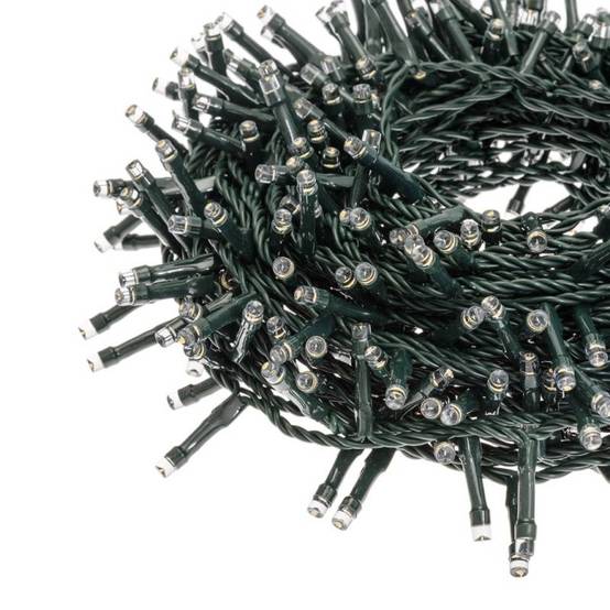 Lotti - Guirlande lumineuse multicolore 12,8M 320 LED 8 modes câble vert 31V IP44 Lotti - Image 9