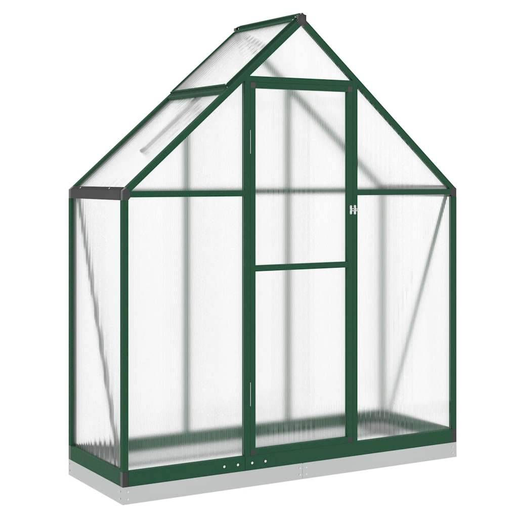 Vidaxl - Serre avec cadre de base vert 169x58x202 cm aluminium vidaXL 4005820 - Image 2