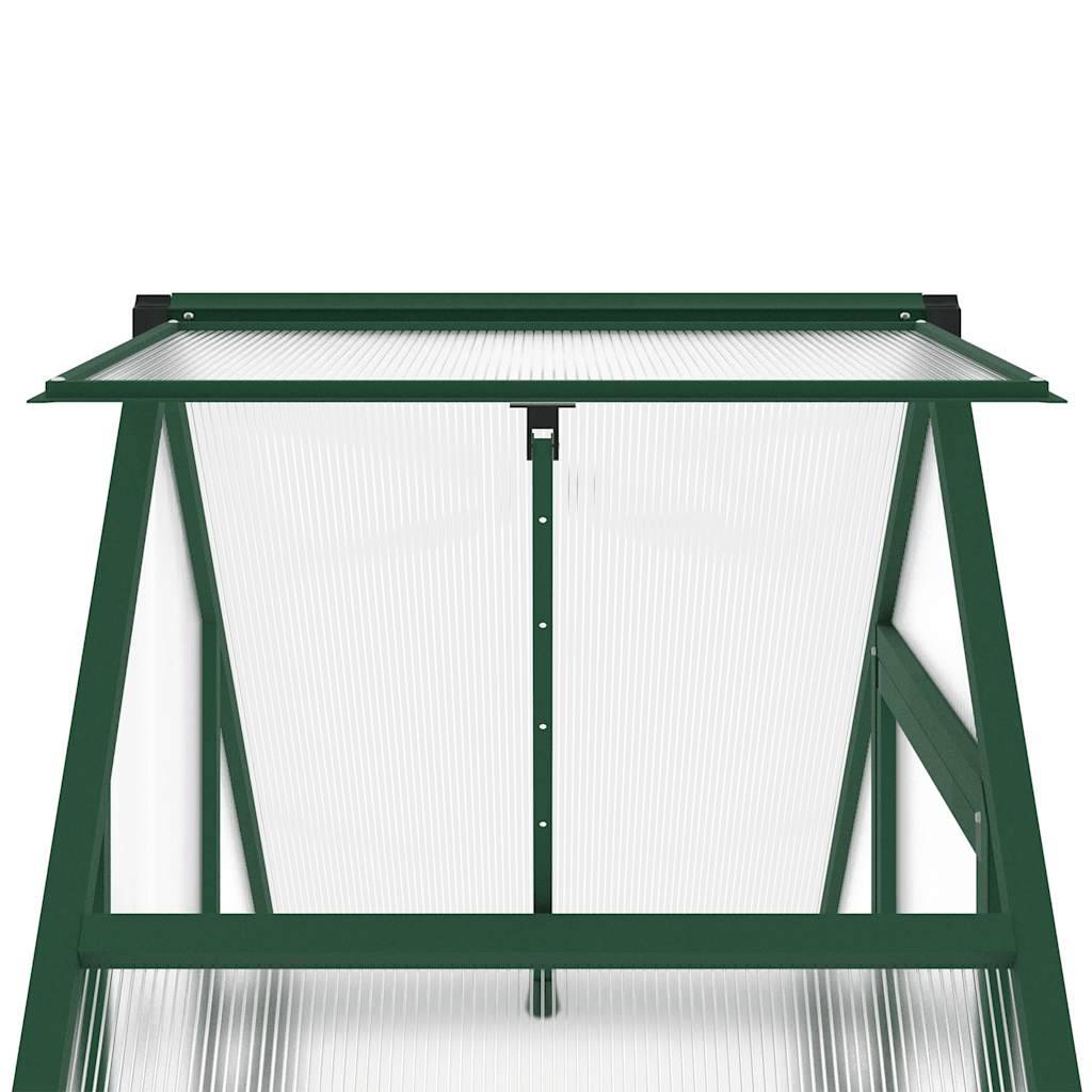 Vidaxl - Serre avec cadre de base vert 169x58x202 cm aluminium vidaXL 4005820 - Image 6