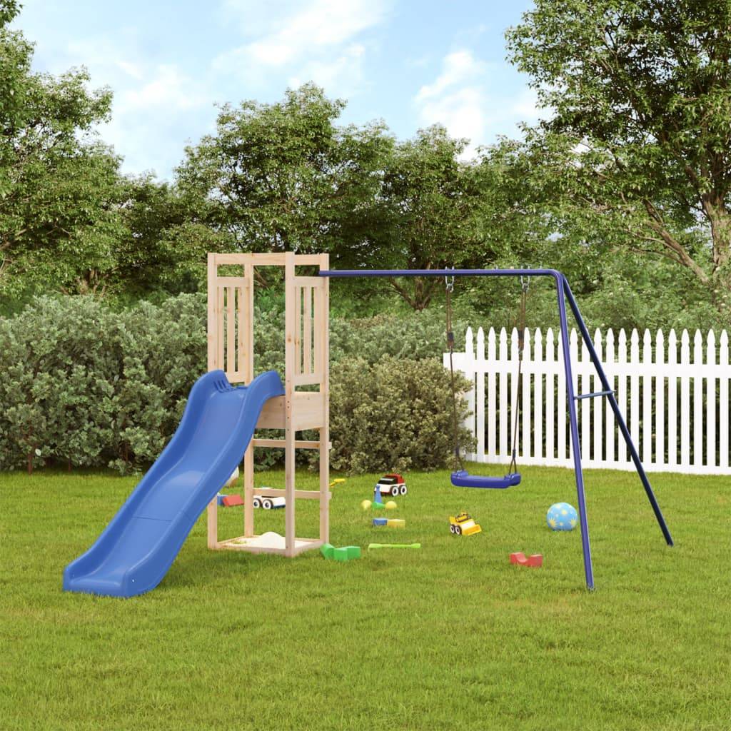 Aire de jeux d'extérieur - Jeu Plein air enfant bois de pin imprégné-JU1546 - Image 2