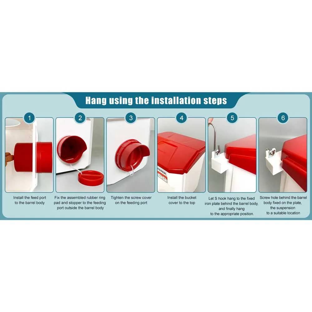 Kit mangeoire 12 kg + abreuvoir 11 L pour poule anti gaspi - Image 5