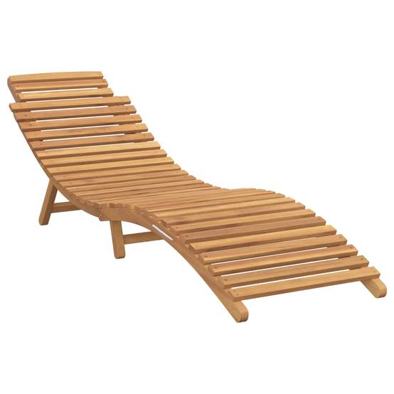 PANGIVO - Transat Bois de teck massif Marron 198 x 55 x 58,5 cm, Poids :16.42kg - PANGIVO - Image 2