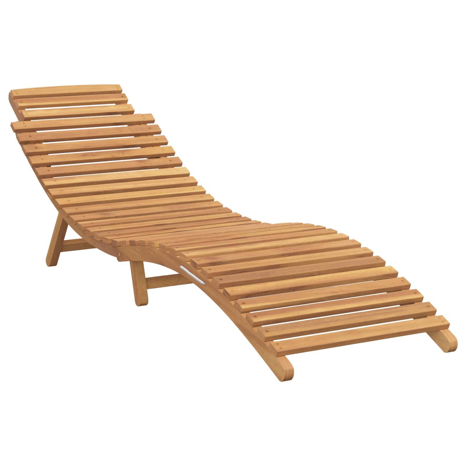 PANGIVO - Transat Bois de teck massif Marron 198 x 55 x 58,5 cm, Poids :16.42kg - PANGIVO - Image 2