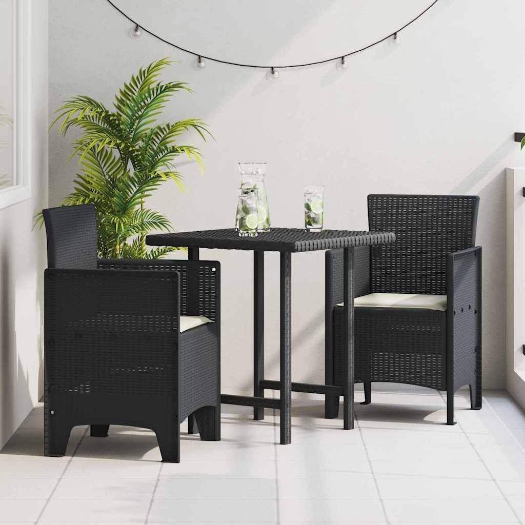 Maison Chic - Lot De 2 Chaises De Jardin - Fauteuils De Jardin Anthracite 53 x 49 x 85 cm PP - Image 2
