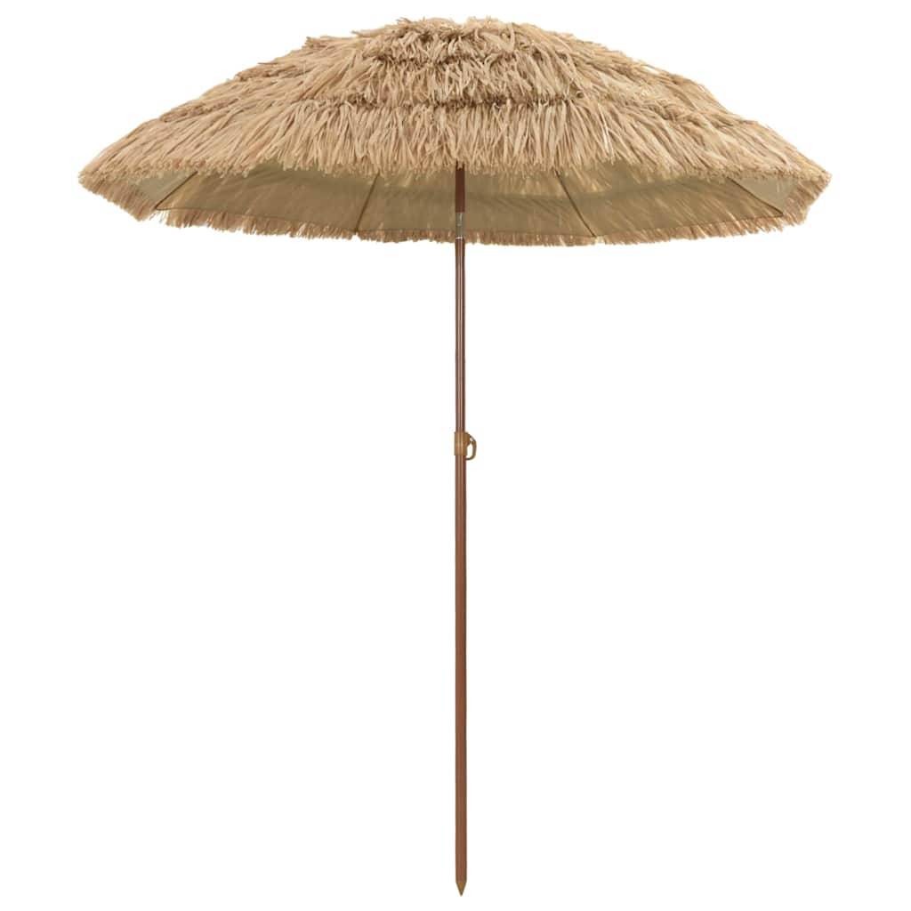 Parasol de jardin naturel polypropylène polyester 160 x 160 x 196 cm - PANGIVO - Image 2