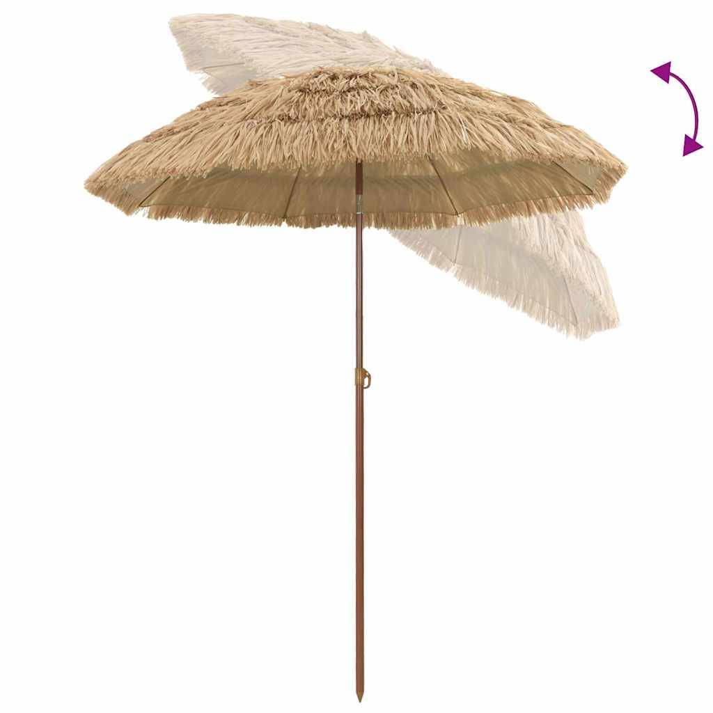 Parasol de jardin naturel polypropylène polyester 160 x 160 x 196 cm - PANGIVO - Image 6