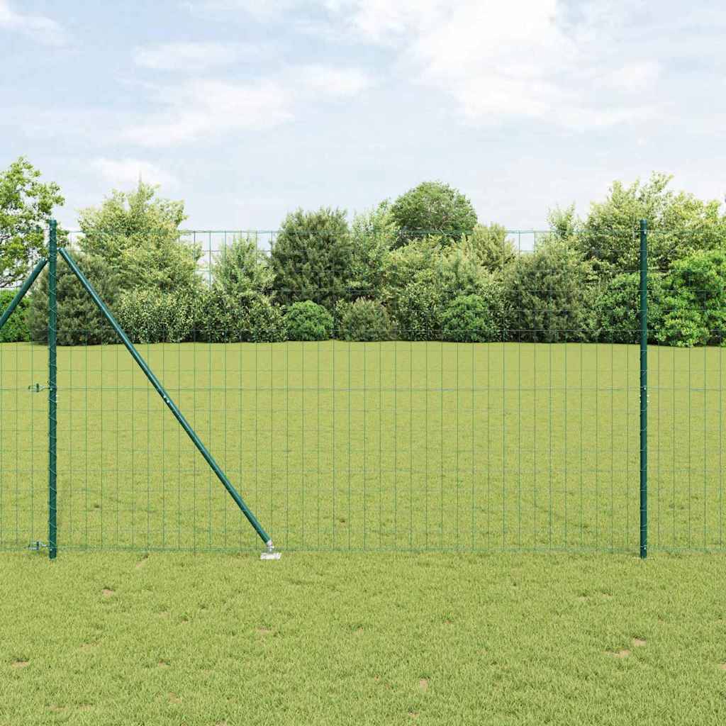 PANGIVO - Clôture acier verte 1,5 x 10 m PVC - PANGIVO
