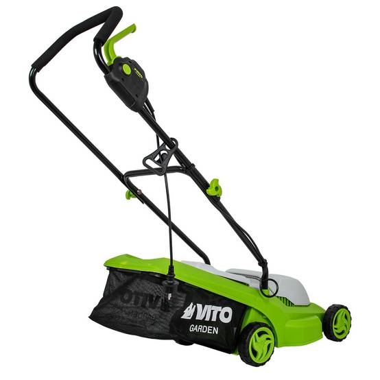 Tondeuse electrique 1200W Surface 300M2 Coupe 32 cm 3 Hauteur de coupe 20-65 mm Bac 30L VITO - Image 7