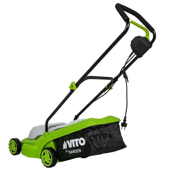 Tondeuse electrique 1200W Surface 300M2 Coupe 32 cm 3 Hauteur de coupe 20-65 mm Bac 30L VITO - Image 6