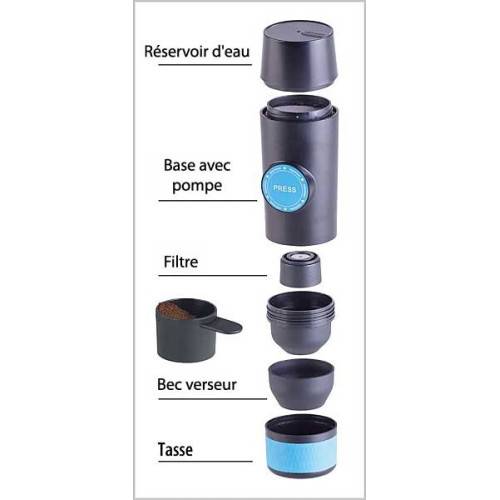 Mini cafetière Expresso nomade USB 90 ml 15 bars MAGNETICLAND - Image 3