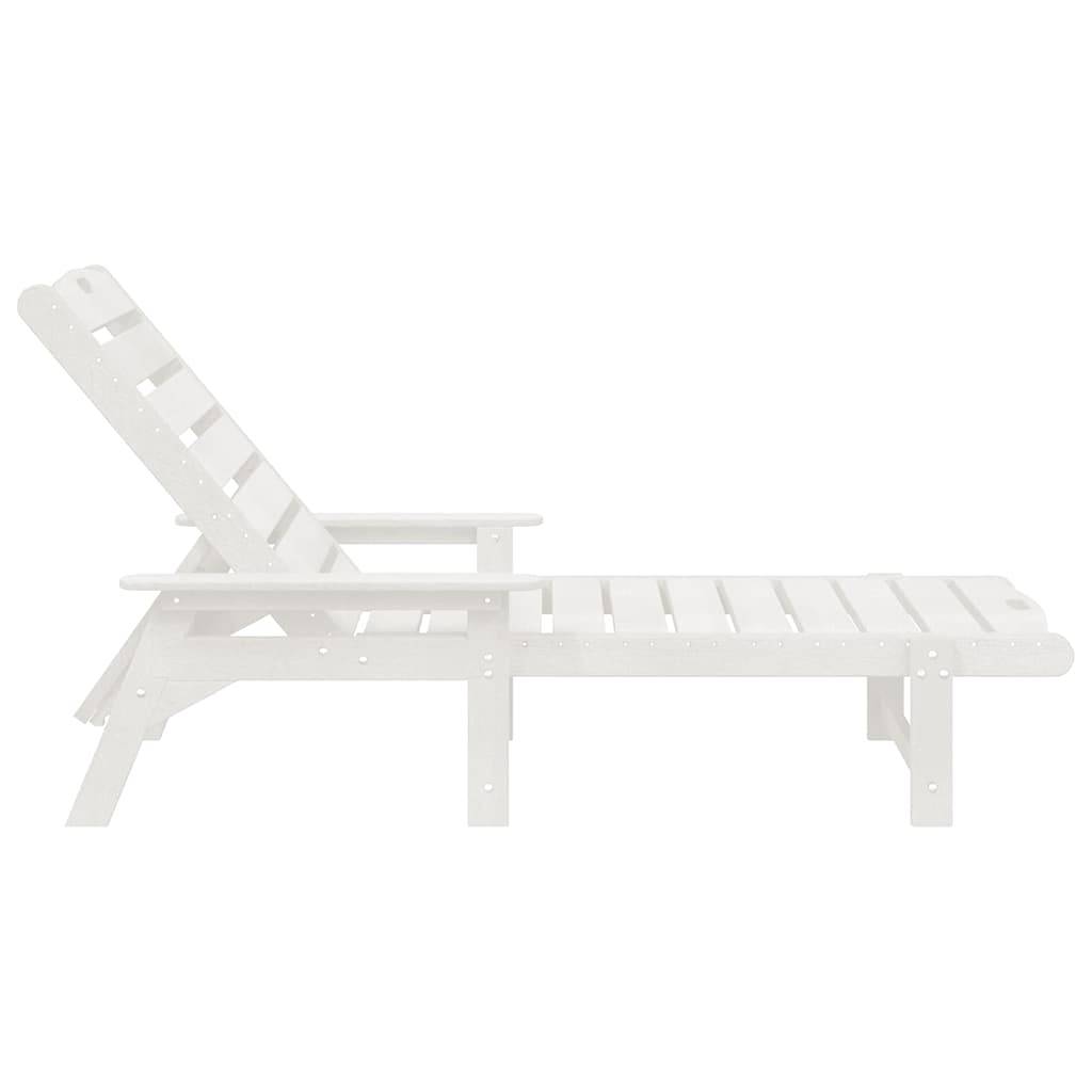 Vidaxl - Transat 2 pcs Blanc 195,5 x 53 x 98,5 cm Polyéthylène vidaXL 3335850 - Image 6