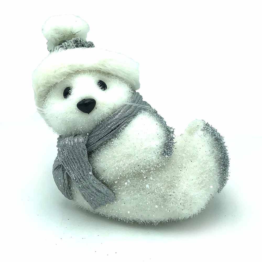 Sans Marque - Décoration de Noël phoque blanc