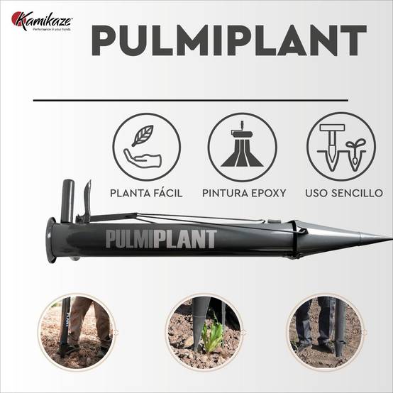 Kamikaze. Jardinière manuelle pour légumes et bulbes en acier, facile à utiliser, idéale pour le jardinage, semis rapide et précis. - Image 3