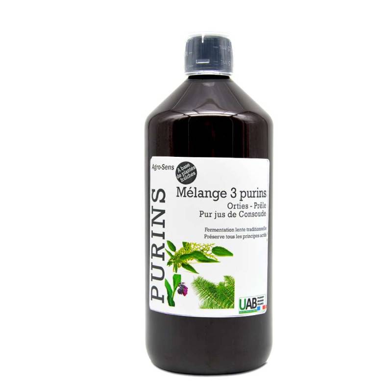 Mélange de 3 purins concentré, ortie, consoude et prêle - 1 Litre - Image 1