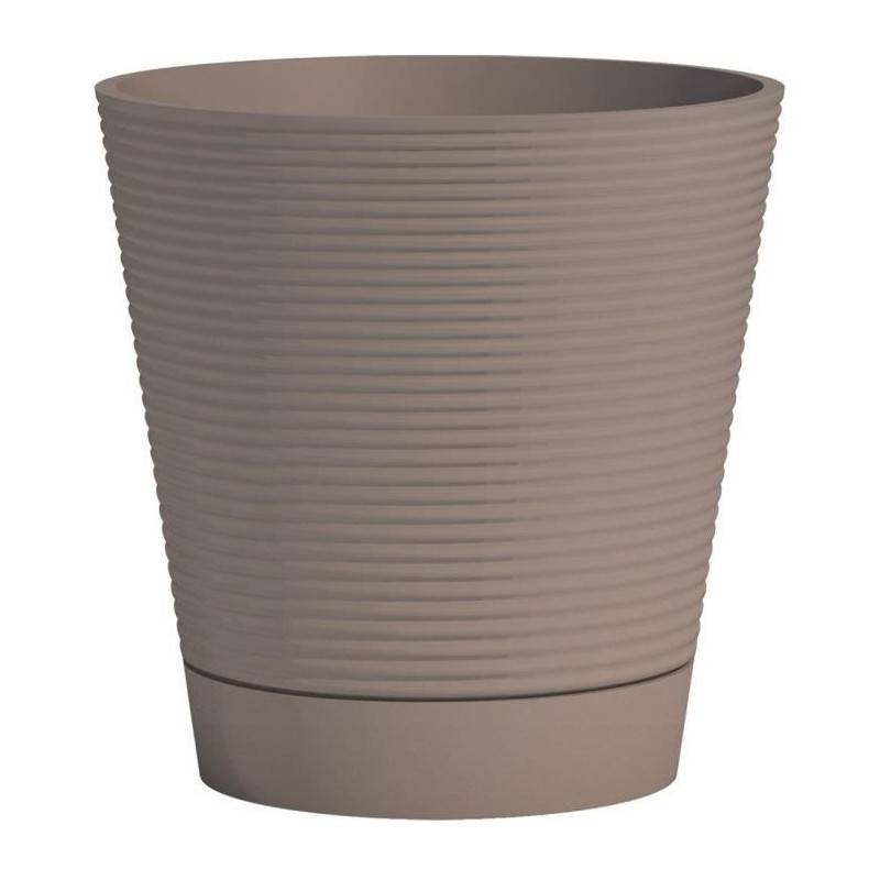 Garden ID - Pot Réserve D'eau - Garden Id - Green Care Sense Taupe 40 Cm - Garanti 10ans - 100% Recyclé - Image 1