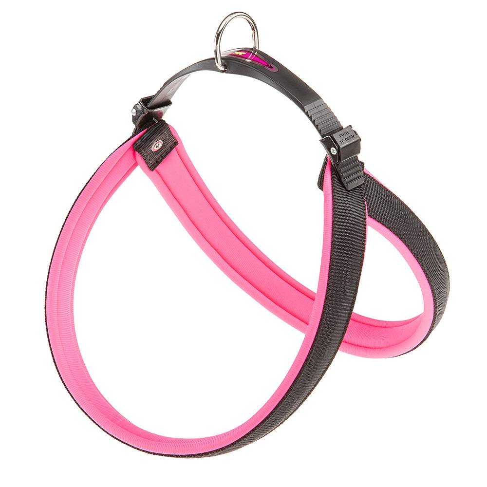 Ferplast - Ferplast Harnais ergonomique pour chiens AGILA FLUO 7, ajustement parfait, fermeture à double micro-régulation, rembourrage souple, A=B 63÷71 cm 25 mm - Image 1