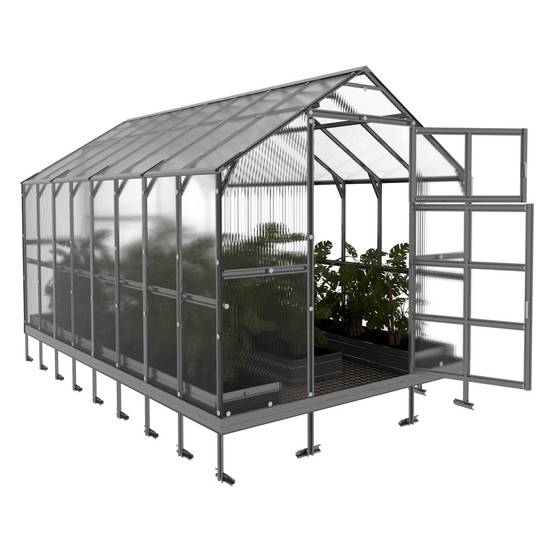 Serre KLASIKA HOUSE 2,35 x 4,12 m (9,68 m²), 6 mm avec revêtement en polycarbonate - Image 3