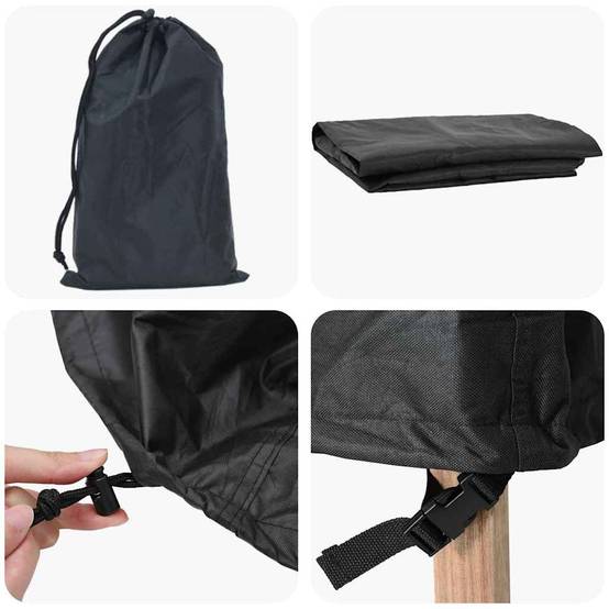 ComfortXL - Housse de mobilier de jardin Tissu Oxford 210D Légère Étanche pour Salon de Jardin Noir 230x165x80 cm – ComfortXL Outdoor Living - Image 4