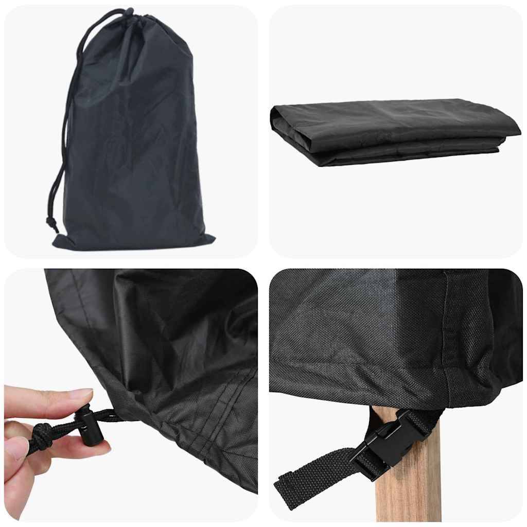 ComfortXL - Housse de mobilier de jardin Tissu Oxford 210D Légère Étanche pour Salon de Jardin Noir 230x165x80 cm – ComfortXL Outdoor Living - Image 4