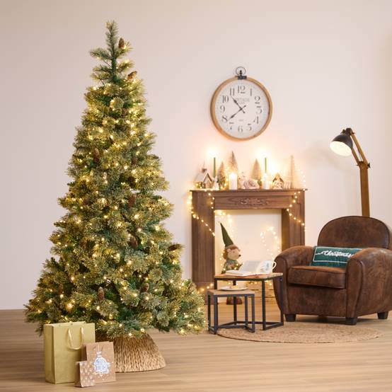 Fééric Lights & Christmas - Sapin de Noël artificiel Glintwood lumineux 210 cm - Feeric Lights & Christmas - Image 1