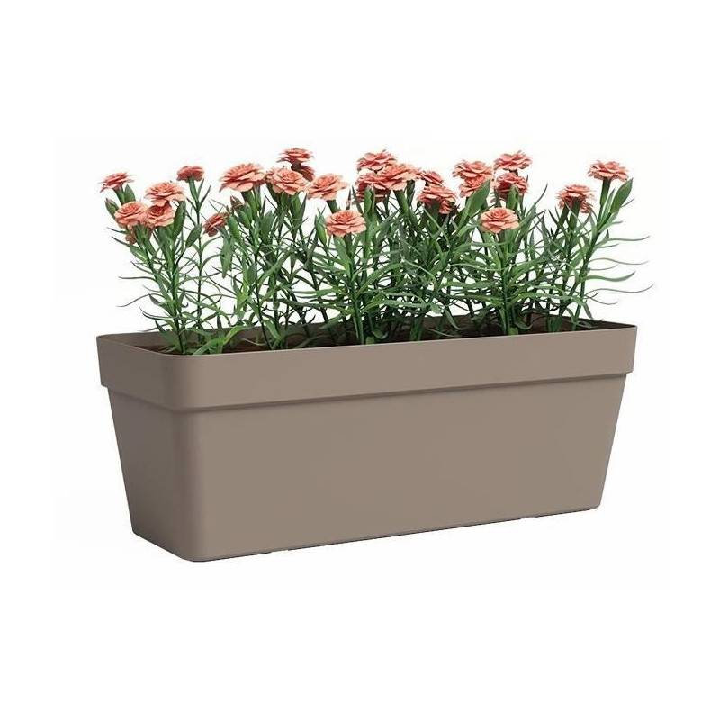 Jardiniere - Plastique - Taupe - Rectangulaire - L49,9 X P20 X H18,1cm - Artevasi - Image 2