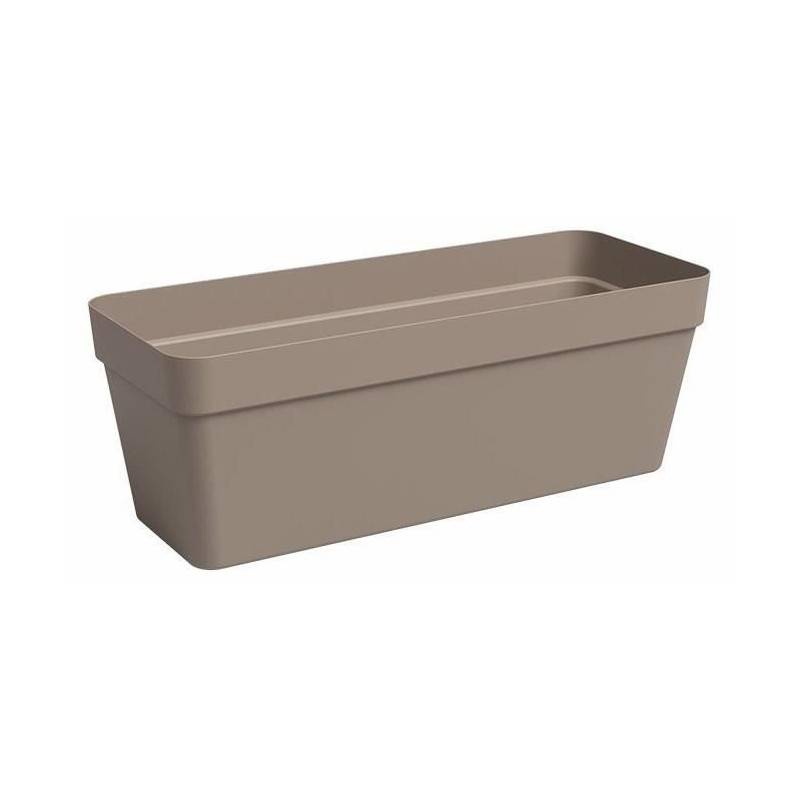 Jardiniere - Plastique - Taupe - Rectangulaire - L49,9 X P20 X H18,1cm - Artevasi - Image 1