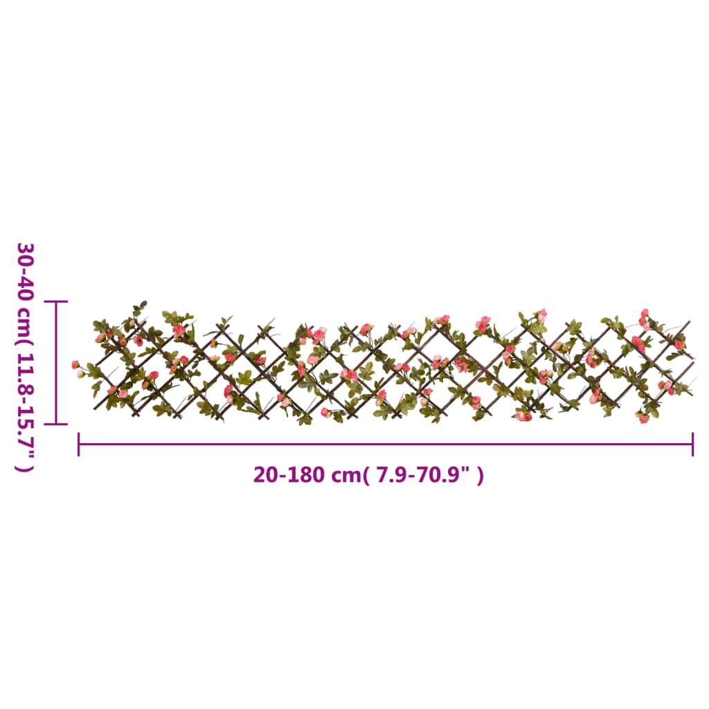 Treillis de lierre artificiel PVC bois rose foncé 180 x 20 cm, Poids :0.54kg - PANGIVO - Image 5