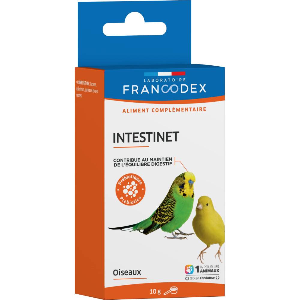Francodex - Intestinet  maintient l'équilibre digestif 10 g pour oiseaux - Image 1