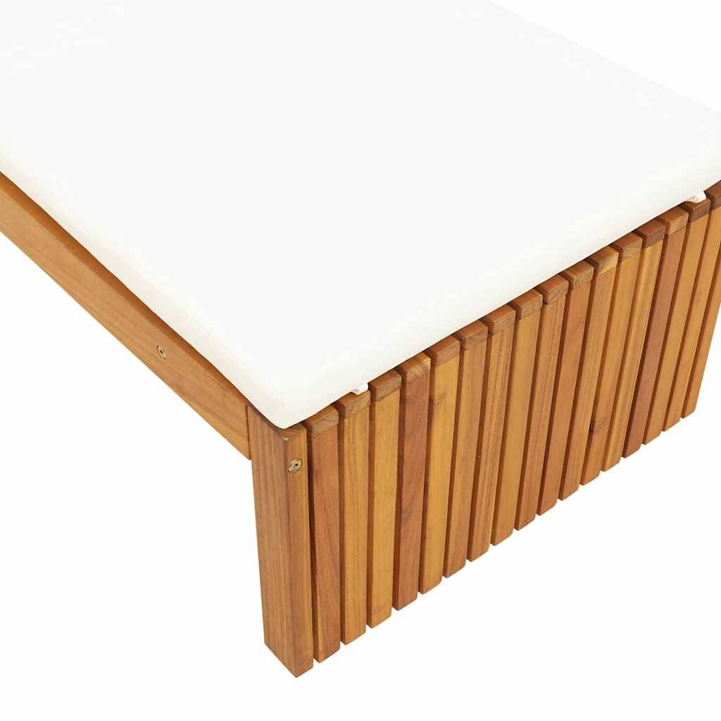 PANGIVO - Transat bois d'acacia massif huile naturelles 200 x 55 x 94 cm, Poids :21.5kg - PANGIVO - Image 7