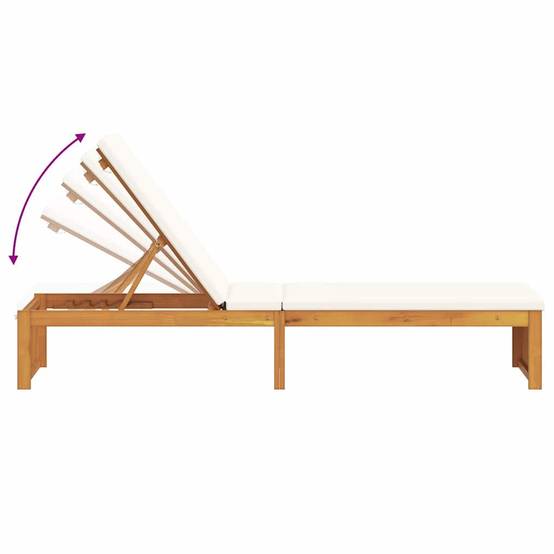 PANGIVO - Transat bois d'acacia massif huile naturelles 200 x 55 x 94 cm, Poids :21.5kg - PANGIVO - Image 9
