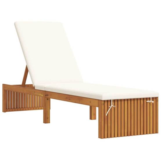 PANGIVO - Transat bois d'acacia massif huile naturelles 200 x 55 x 94 cm, Poids :21.5kg - PANGIVO - Image 2