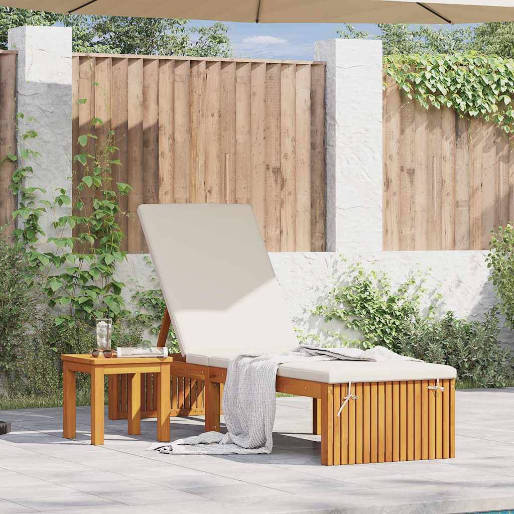 PANGIVO - Transat bois d'acacia massif huile naturelles 200 x 55 x 94 cm, Poids :21.5kg - PANGIVO - Image 1