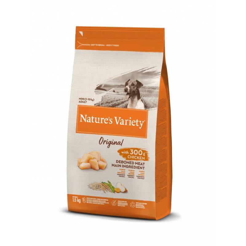 CROQUETTE CHIEN - ORIGINAL MINI POULET - NATURE'S VARIETY 1,5 kg - Image 1