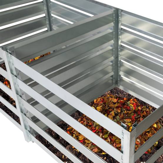 Timbela - Composteur de Jardin 182 x 91 x H85 cm / 1408L - Timbela M800+M800A - Image 5